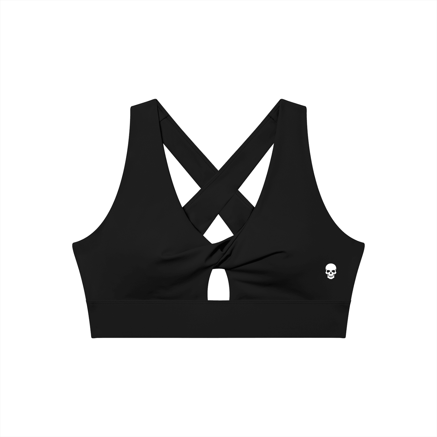 Bare Bones Front Twist Sports Bra - Goth Cloth Co.260709PODNV1119001