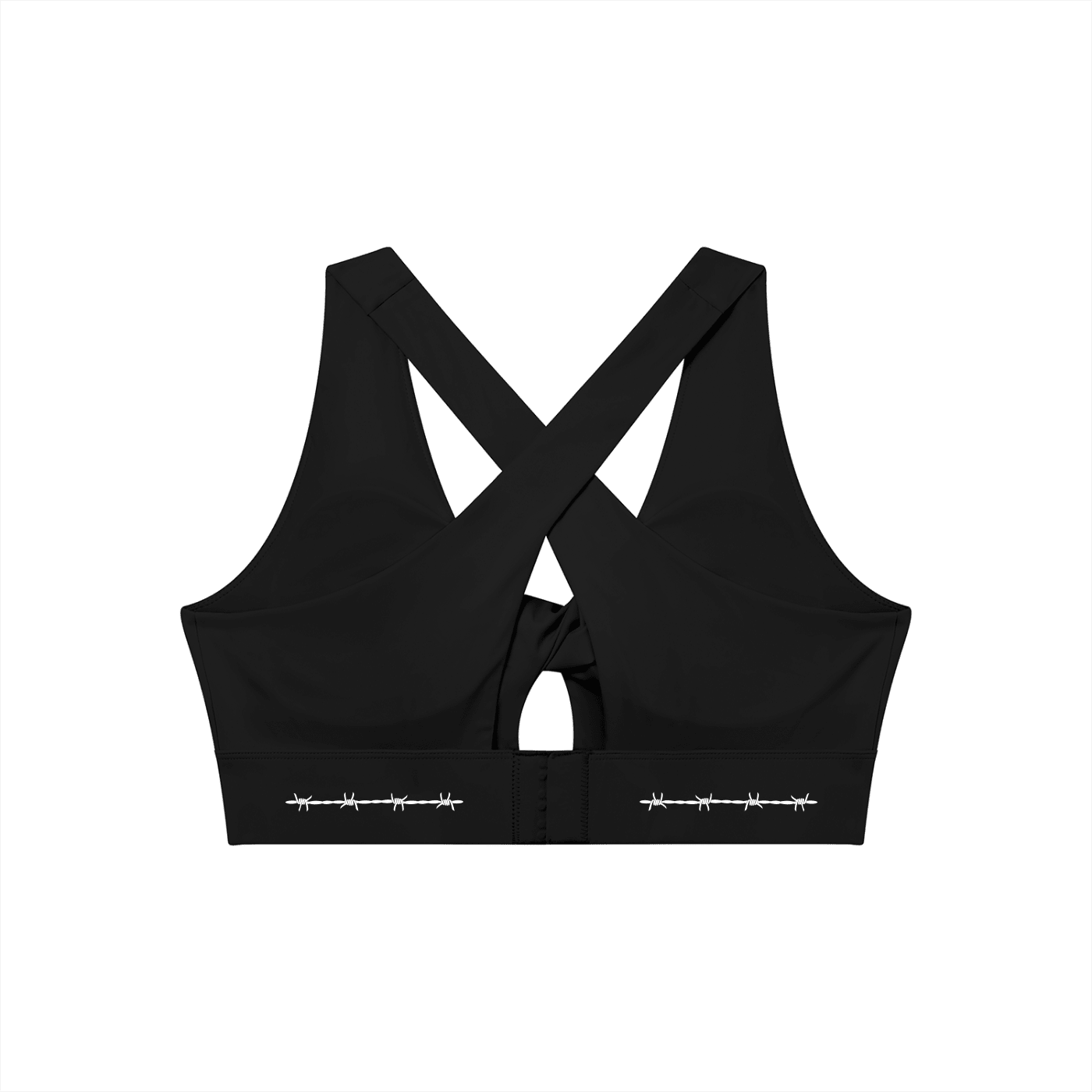 Bare Bones Front Twist Sports Bra - Goth Cloth Co.260709PODNV1119001