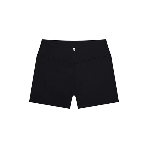 Bare Bones High Rise Yoga Shorts - Goth Cloth Co.gymwear260923PODBK0844#001