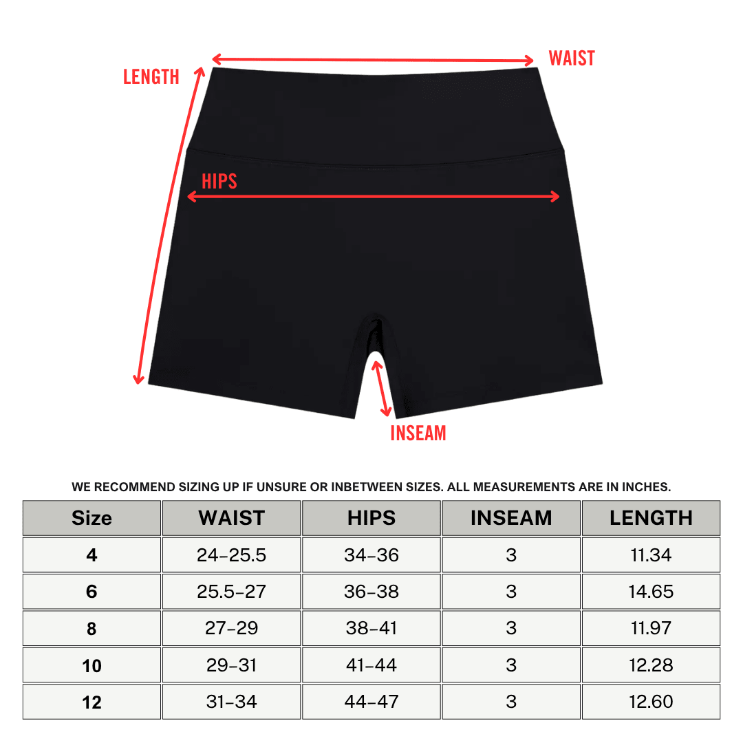 Bare Bones High Rise Yoga Shorts - Goth Cloth Co.260709PODBK7640006