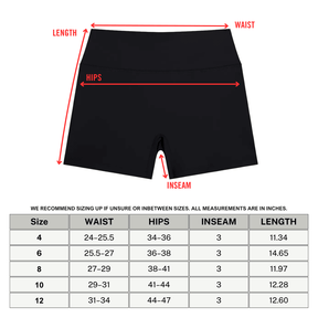 Bare Bones High Rise Yoga Shorts - Goth Cloth Co.260709PODBK7640006