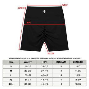 Bare Bones High-Waisted Scrunch Yoga Shorts - Goth Cloth Co.260709PODBK7613016