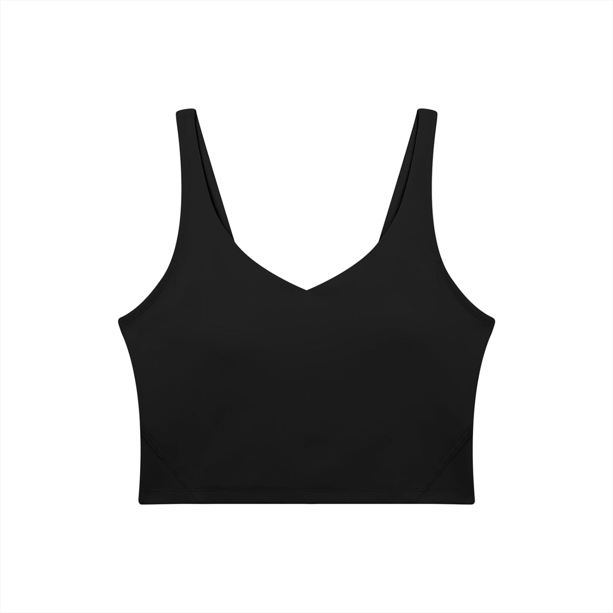 Bare Bones V-Neck Long Line Sports Bra - Goth Cloth Co.gymwear260709PODAC0668001