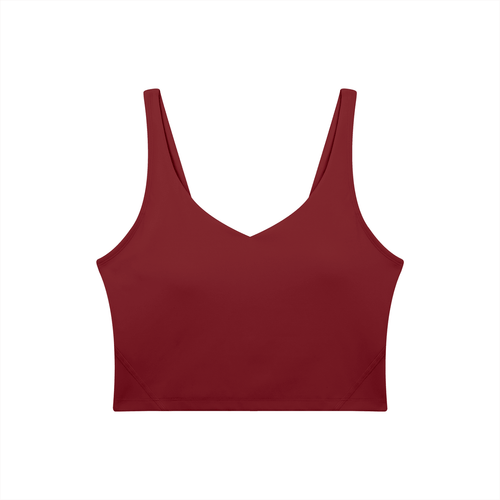 Bare Bones V-Neck Long Line Sports Bra - Goth Cloth Co.gymwear260805PODAC2579021