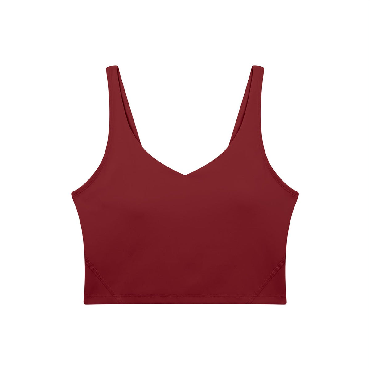 Bare Bones V-Neck Long Line Sports Bra - Goth Cloth Co.gymwear260903PODAC3123021