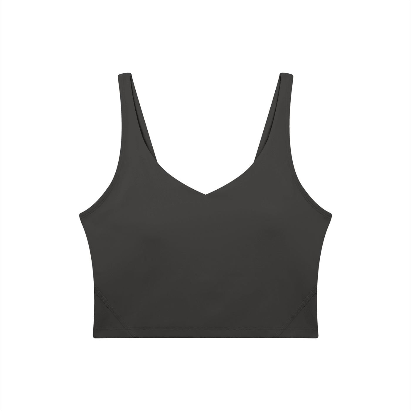 Bare Bones V-Neck Long Line Sports Bra - Goth Cloth Co.gymwear260905PODAC1726006