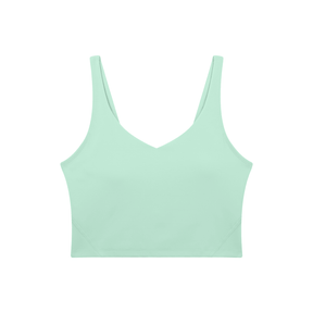 Bare Bones V-Neck Long Line Sports Bra - Goth Cloth Co.gymwear260905PODAC1726011