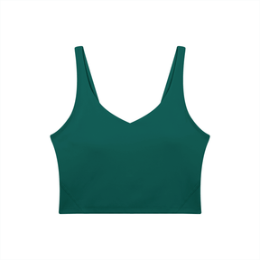 Bare Bones V-Neck Long Line Sports Bra - Goth Cloth Co.gymwear260905PODAC1726021