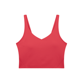 Bare Bones V-Neck Long Line Sports Bra - Goth Cloth Co.gymwear260905PODAC1726026