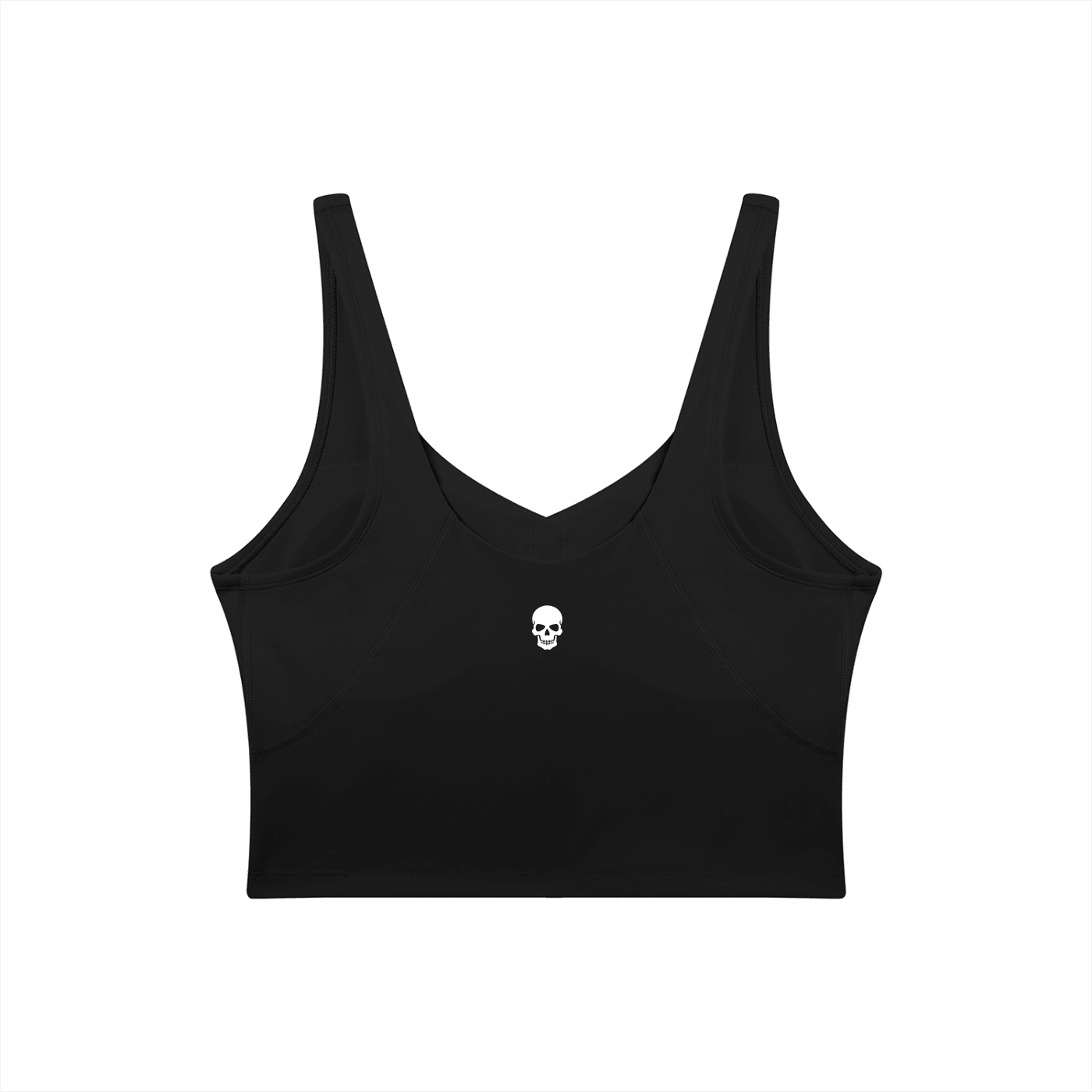 Bare Bones V-Neck Long Line Sports Bra - Goth Cloth Co.260709PODAC1286011