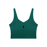 Bare Bones V-Neck Long Line Sports Bra - Goth Cloth Co.260709PODAC1286021
