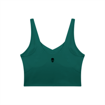 Bare Bones V-Neck Long Line Sports Bra - Goth Cloth Co.260709PODAC1286021
