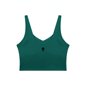 Bare Bones V-Neck Long Line Sports Bra - Goth Cloth Co.260709PODAC1286021
