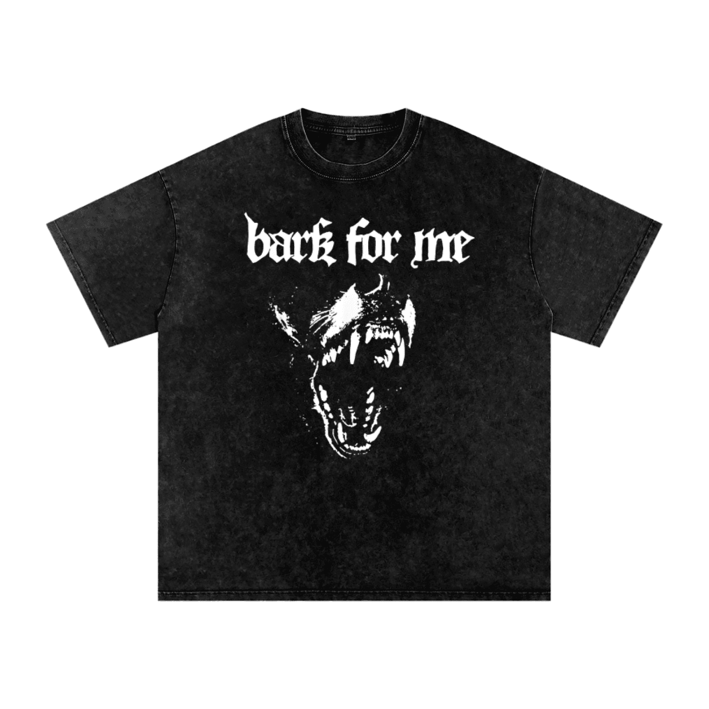 Bark for Me Acid Wash Oversized T-Shirt - Goth Cloth Co.260108PODPQ0482001