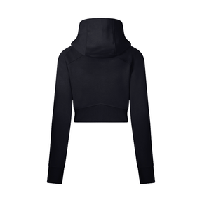 Basic B Cropped Zip-Through Hoodie