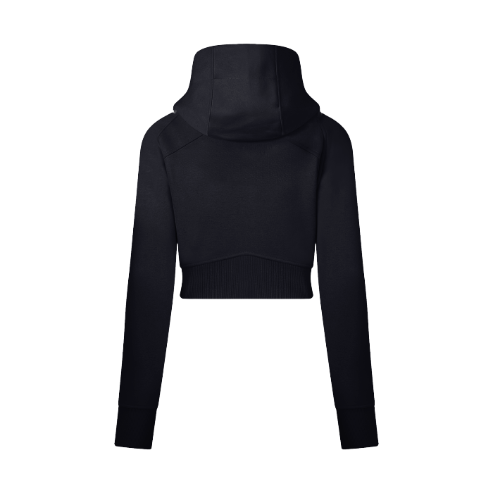 Basic B Cropped Zip - Through Hoodie - Goth Cloth Co.241231PODUB0168#001