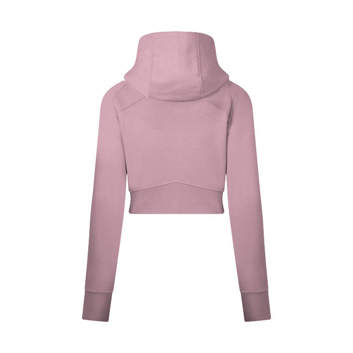 Basic B Cropped Zip-Through Hoodie