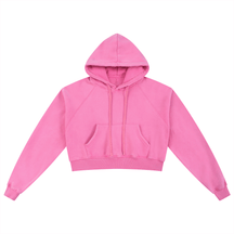 Basic B Grunge Wash Cropped Hoodie - Goth Cloth Co.251001PODBD0338013