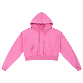 Basic B Grunge Wash Cropped Hoodie - Goth Cloth Co.251001PODBD0338013