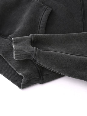 Basic B Grunge Wash Cropped Hoodie - Goth Cloth Co.251001PODBD0338013