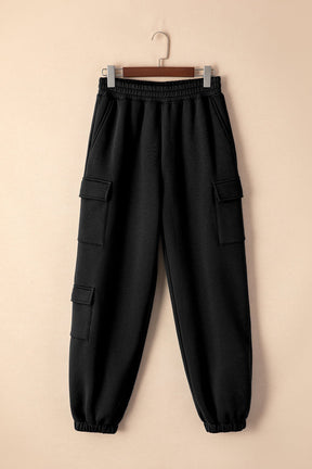 Basic B Pocketed Elastic Waist Active Joggers - Goth Cloth Co.100100444501058