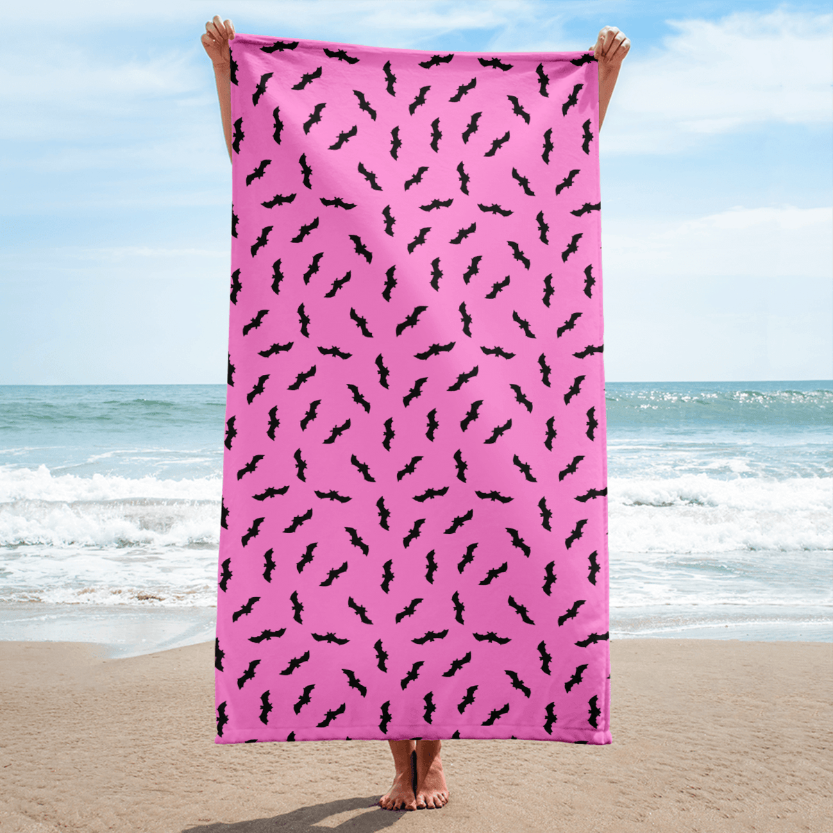 Bat Babe Beach Towel - Goth Cloth Co.4511935_8874