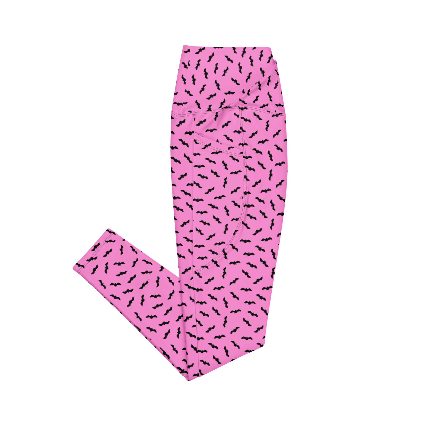 Bat Babe Crossover Leggings with Pockets - Goth Cloth Co.5597894_14137