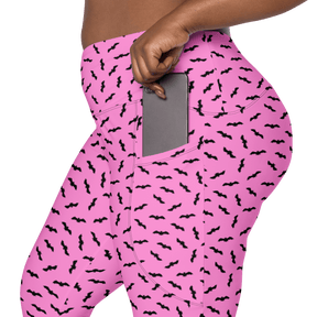 Bat Babe Crossover Leggings with Pockets - Goth Cloth Co.5597894_14137