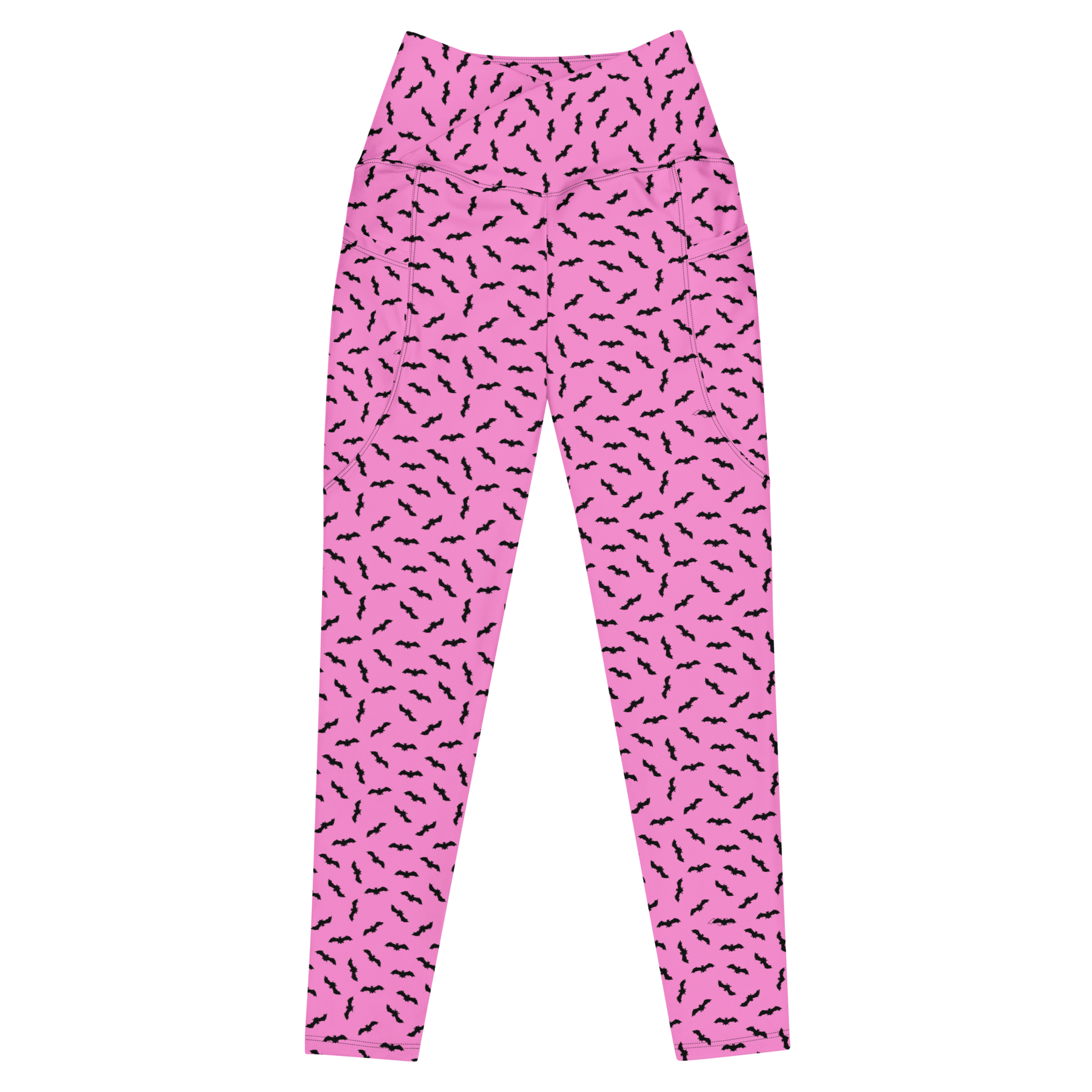 Bat Babe Crossover Leggings with Pockets - Goth Cloth Co.5597894_14137