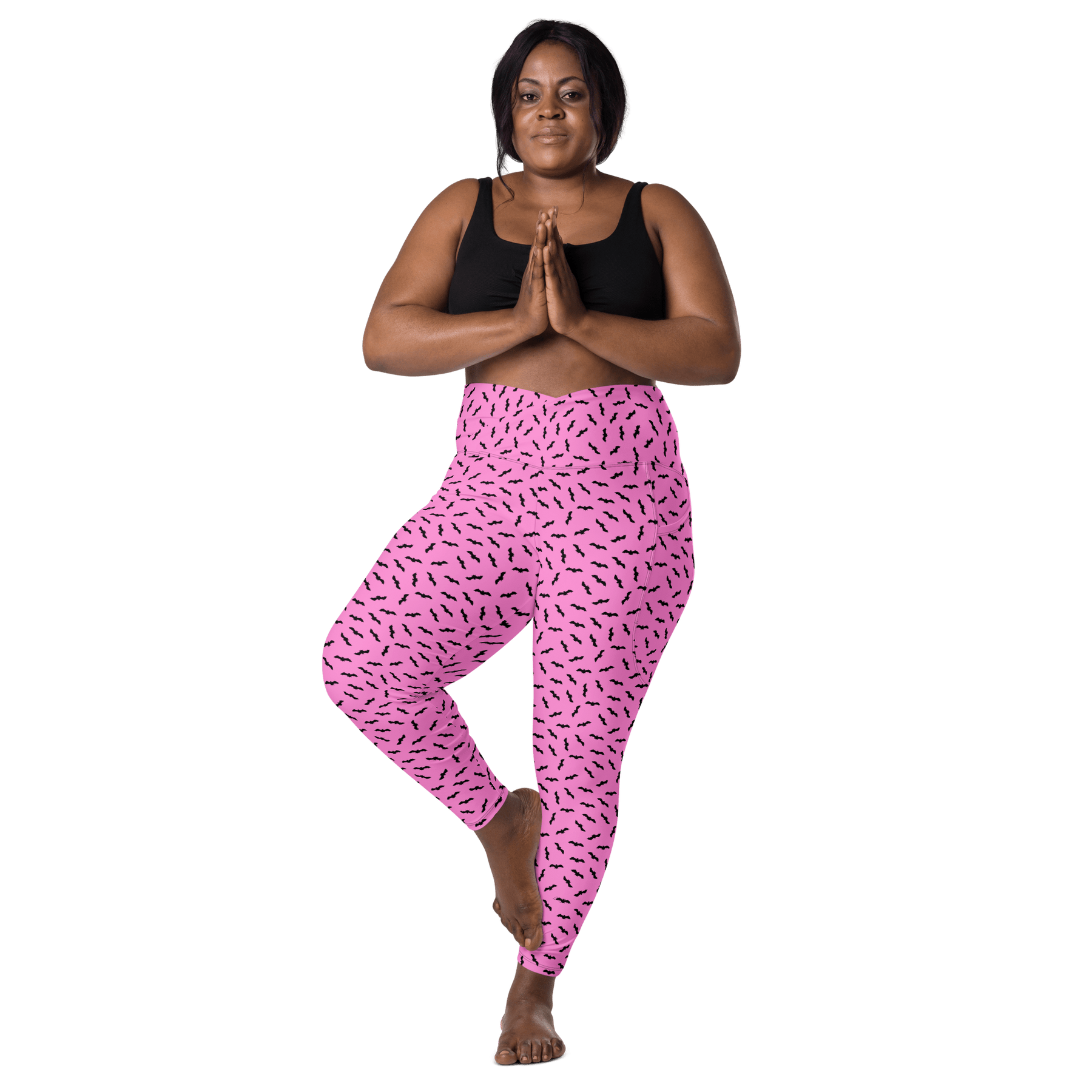 Bat Babe Crossover Leggings with Pockets - Goth Cloth Co.5597894_14137