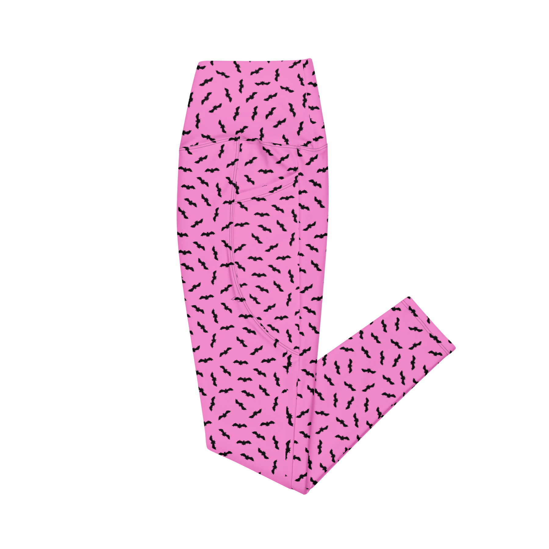 Bat Babe Crossover Leggings with Pockets - Goth Cloth Co.5597894_14137