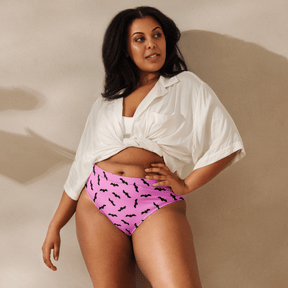 Bat Babe Sport High - Waisted Bikini Bottom - Goth Cloth Co.7401010_12042