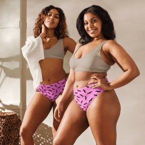 Bat Babe Sport High - Waisted Bikini Bottom - Goth Cloth Co.7401010_12042