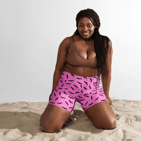 Bat Babe Yoga Shorts - Goth Cloth Co.5272297_9079