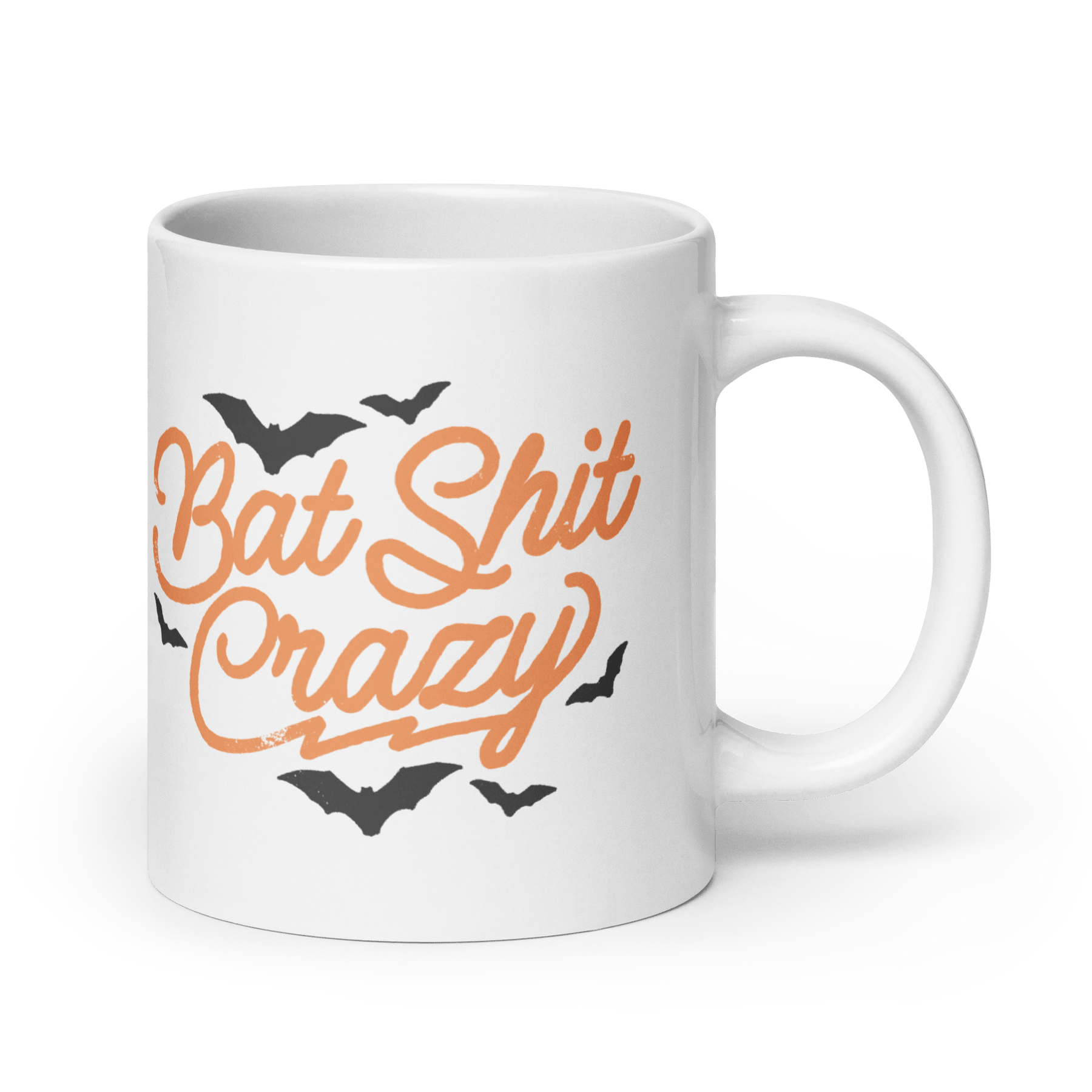 Bat Shit Crazy White Glossy Mug - Goth Cloth Co.3890986_1320