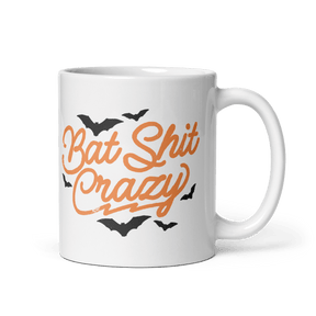 Bat Shit Crazy White Glossy Mug - Goth Cloth Co.3890986_1320