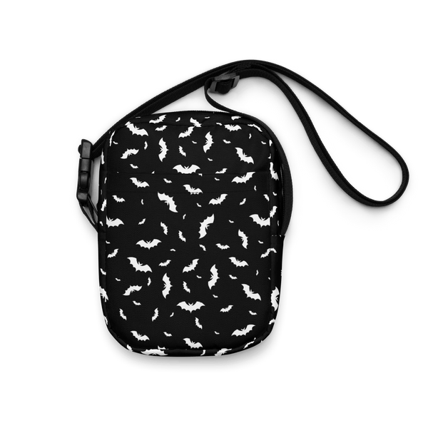 Bat Print Halloween Crossbody Bag | Punk Fashion | Goth Cloth Co.