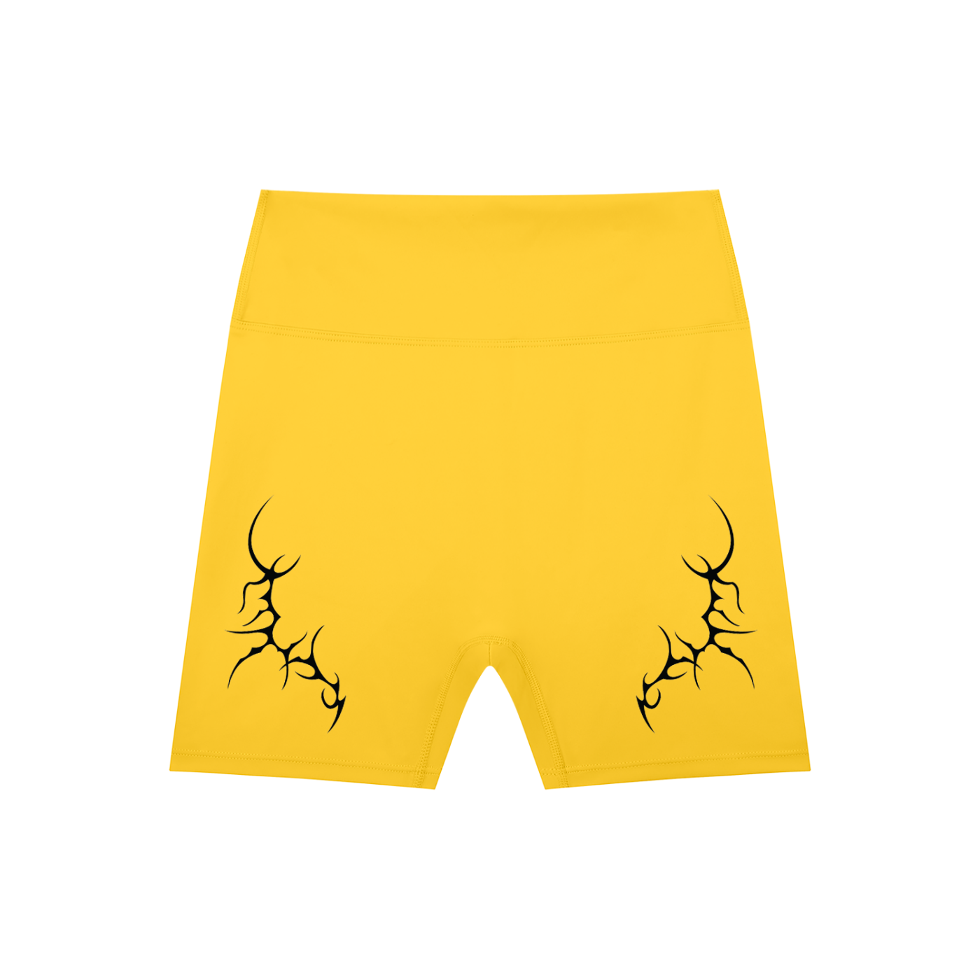 Thorned High-Waisted Scrunched Yoga Shorts