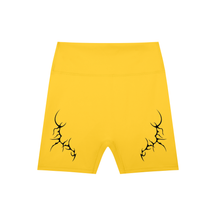 Thorned High-Waisted Scrunched Yoga Shorts