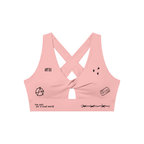 Mental Notes Twist Front Sports Bra