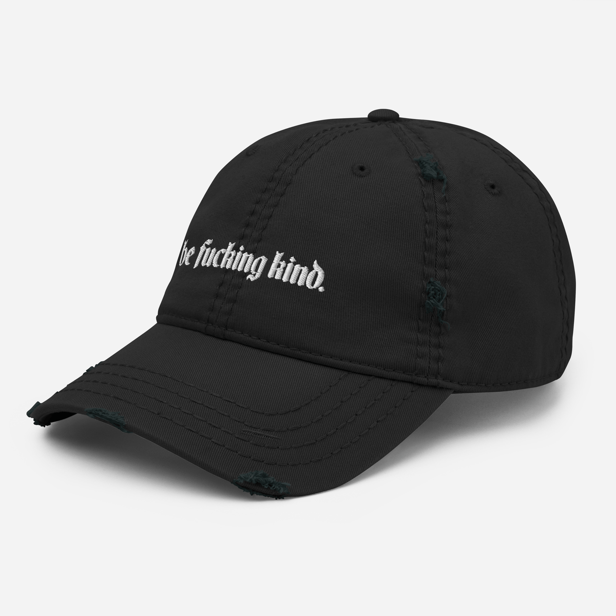 Be Fucking Kind Distressed Dad Hat - Goth Cloth Co.3920573_10990