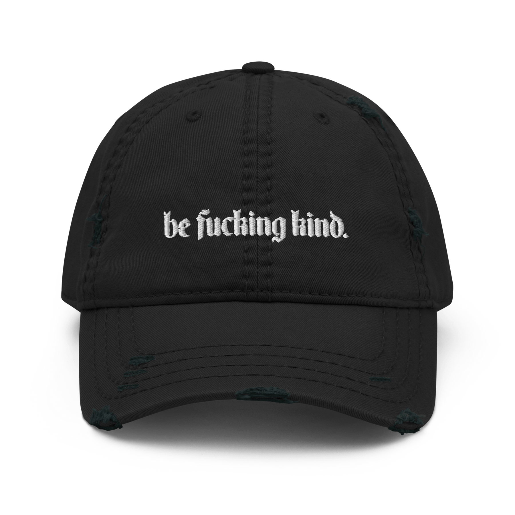 Be Fucking Kind Distressed Dad Hat - Goth Cloth Co.3920573_10990