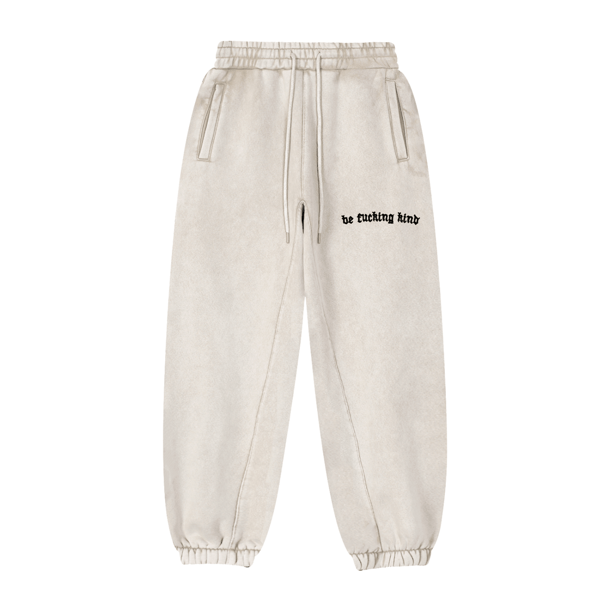 Be Fucking Kind Fleeced Jogger Sweatpants - Goth Cloth Co.261001PODPX1452#001
