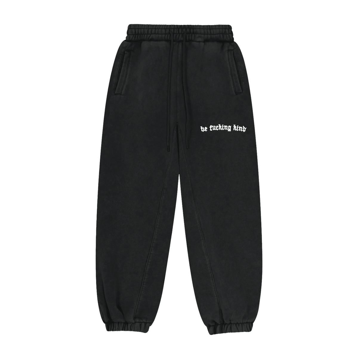 Be Fucking Kind Fleeced Jogger Sweatpants - Goth Cloth Co.261001PODPX2295#001