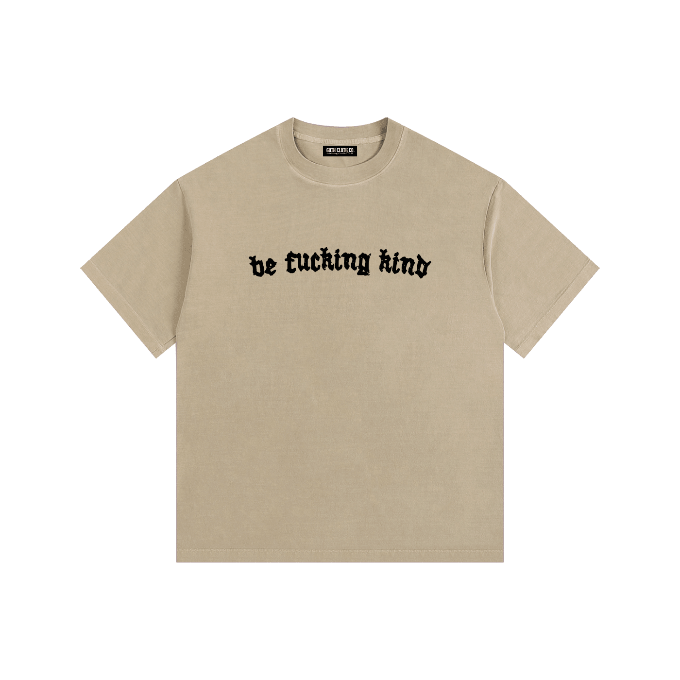 Be Fucking Kind Vintage Washed Cotton T-Shirt - Goth Cloth Co.gymwear260813PODPQ0734009