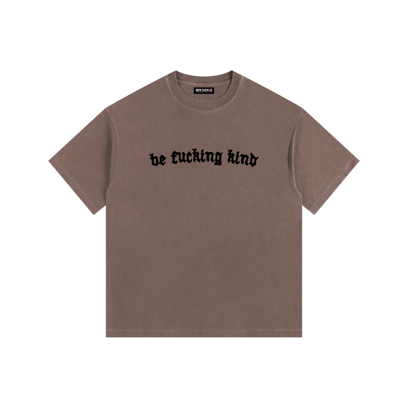 Be Fucking Kind Vintage Washed Cotton T-Shirt - Goth Cloth Co.gymwear260813PODPQ0734049