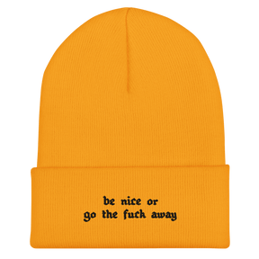 Be Nice Or... Cuffed Beanie - Goth Cloth Co.7005783_12882