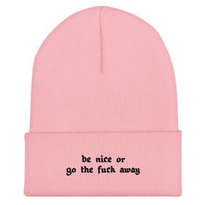 Be Nice Or... Cuffed Beanie - Goth Cloth Co.7005783_17494