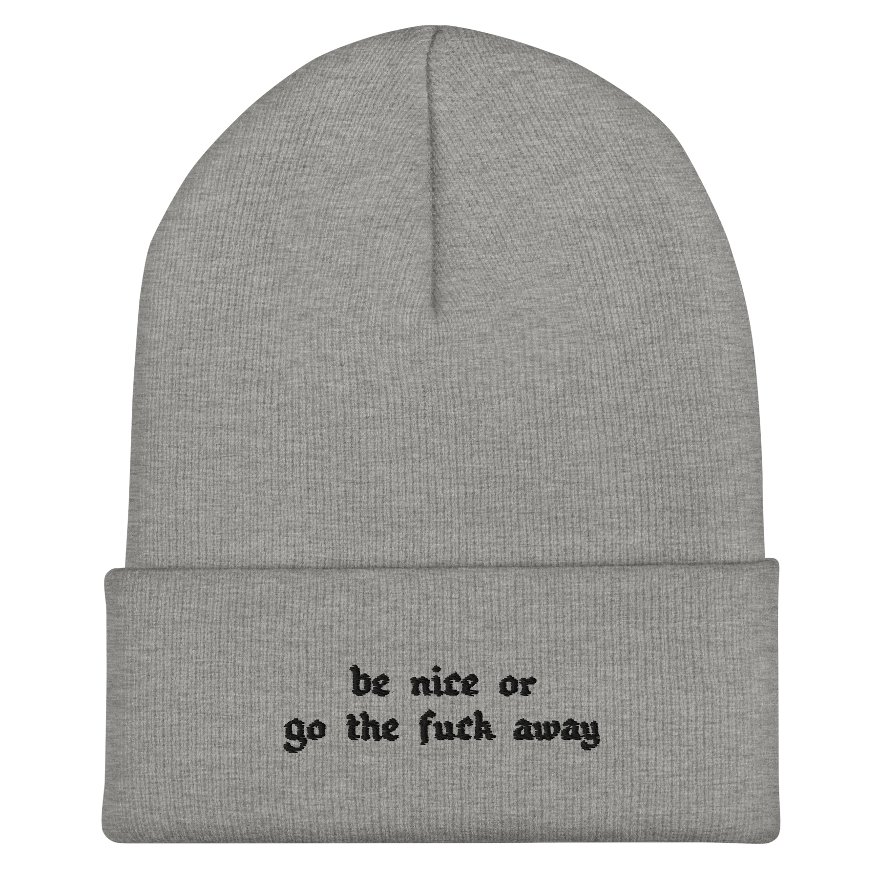 Be Nice Or... Cuffed Beanie - Goth Cloth Co.7005783_8937