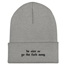 Be Nice Or... Cuffed Beanie - Goth Cloth Co.7005783_8937